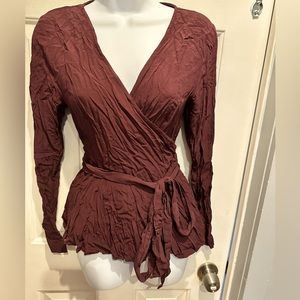 Loft wrap around blouse